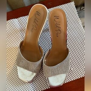 Wild Pair Silver Women's Slide Sandals